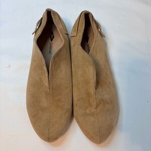 Joinall Women's Tan Suede Loafers